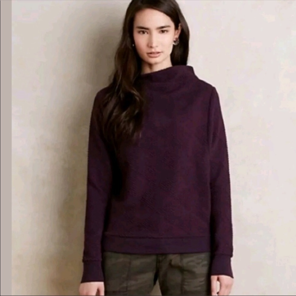 Anthropologie POSTMARK Jura Funnelneck Pullover